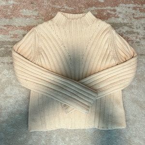 Vince cream wool/cashmere blend sweater